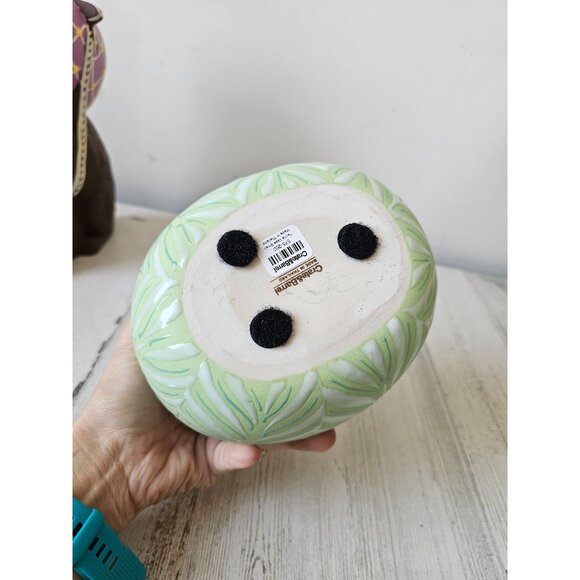 Crate & v barrel tavira Fern green blue spring home decor small white - Picture 7 of 7